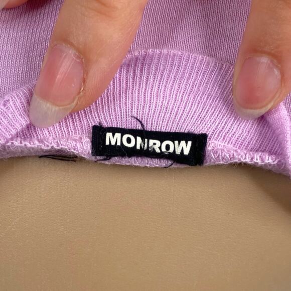 MONROW Pastel Purple Babydoll Tiered Flutter Sleeve Dress SZ XS - Picture 10 of 12